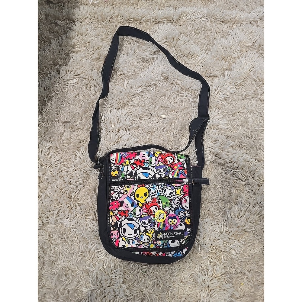 Neon Star Tokidoki Small Messenger Bag With 2 Pins